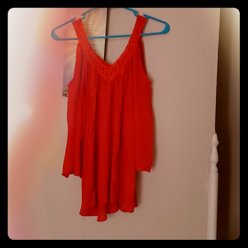 Orange blouse